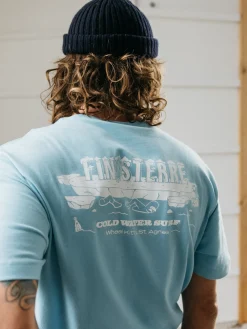 Cheap Finisterre Men's Ice Cold T-Shirt GlacierBlue