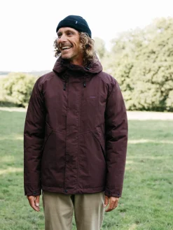 Shop Finisterre Men's Ignis Jacket BlackCherry