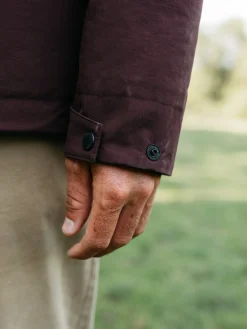 Shop Finisterre Men's Ignis Jacket BlackCherry