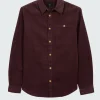 Cheap Finisterre Men's Jetty Cord Shirt BlackCherry