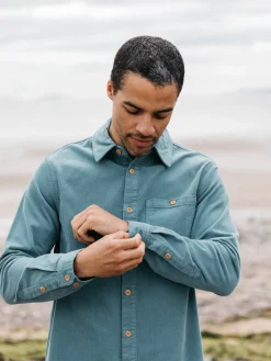 Flash Sale Finisterre Men's Jetty Cord Shirt OceanStorm