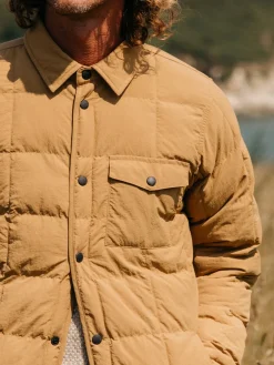Best Finisterre Men's Lapwing Shirt Wheat