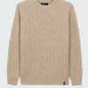 Hot Finisterre Men's Mora Knit Sweater Oatmeal