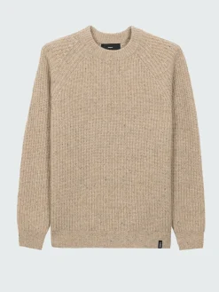 Hot Finisterre Men's Mora Knit Sweater Oatmeal