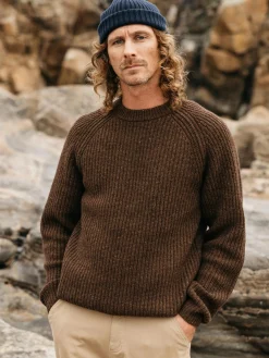 Store Finisterre Men's Mora Knit Sweater Timber