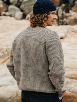 Outlet Finisterre Men's Mora Knit Sweater WildSage