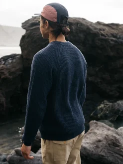 Online Finisterre Men's Mora Knit Sweater Navy