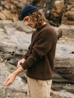 Store Finisterre Men's Mora Knit Sweater Timber