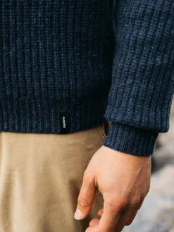 Online Finisterre Men's Mora Knit Sweater Navy