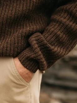 Store Finisterre Men's Mora Knit Sweater Timber