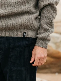 Outlet Finisterre Men's Mora Knit Sweater WildSage