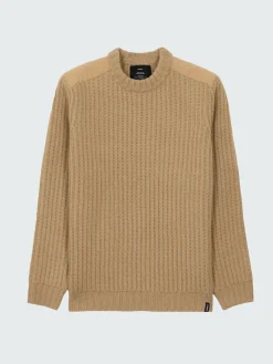 Best Sale Finisterre Men's Needus Patched Crew Knit Sweater Flint