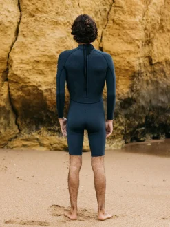 Discount Finisterre Men's Nieuwland 2mm Yulex® Back Zip Long Sleeve Spring Suit DarkOzone