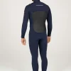 Best Finisterre Men's Nieuwland 4.5/3.5mm Yulex® Chest Zip Wetsuit Ink