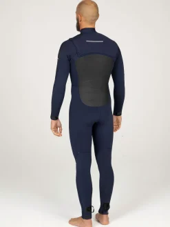 Best Finisterre Men's Nieuwland 4.5/3.5mm Yulex® Chest Zip Wetsuit Ink