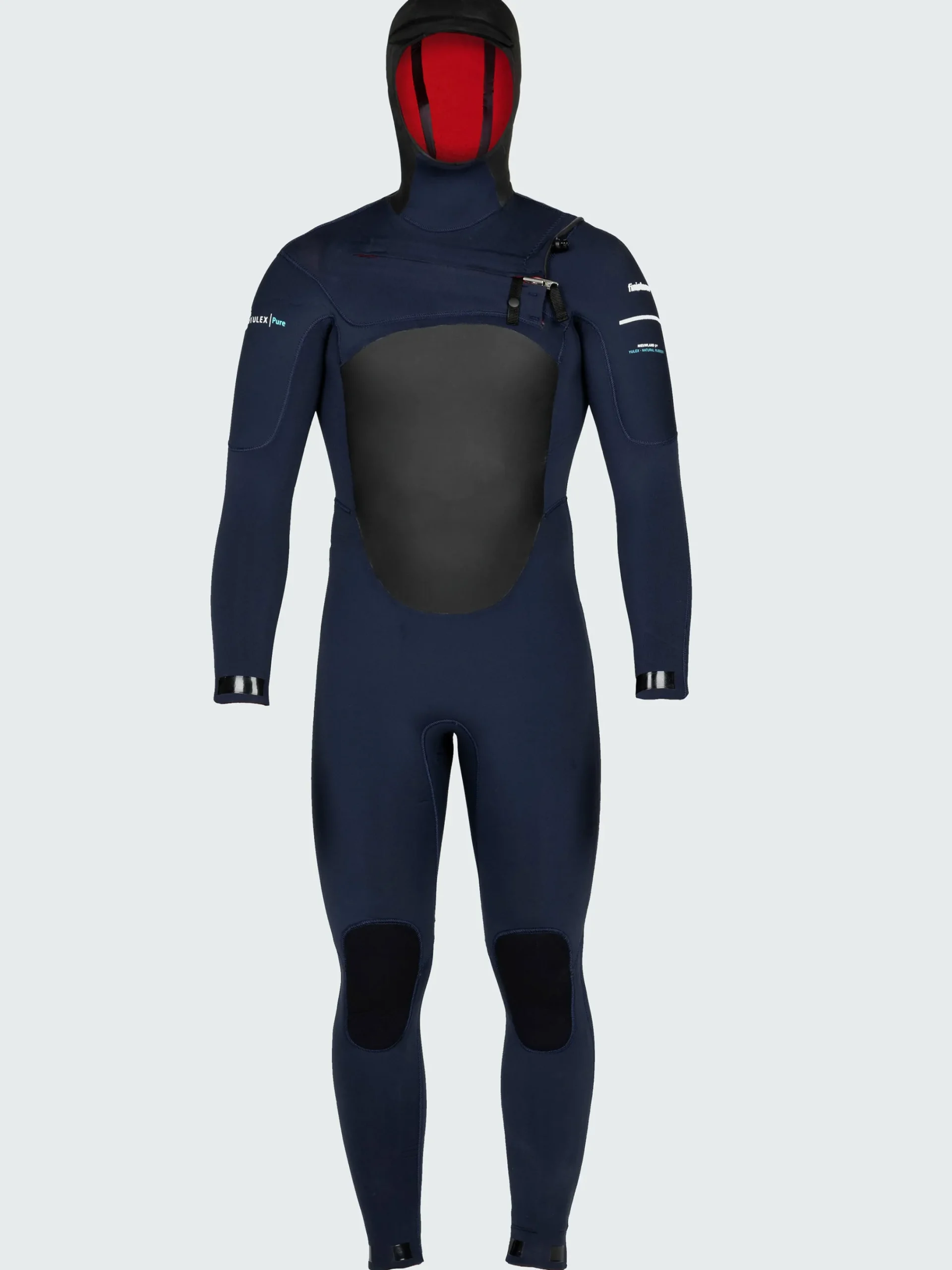 Hot Finisterre Men's Nieuwland 5.5/4.5mm Yulex® Chest Zip Hooded Wetsuit Ink