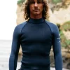 Sale Finisterre Men's Nieuwland 2mm Yulex® Long Sleeve Top DarkOzone
