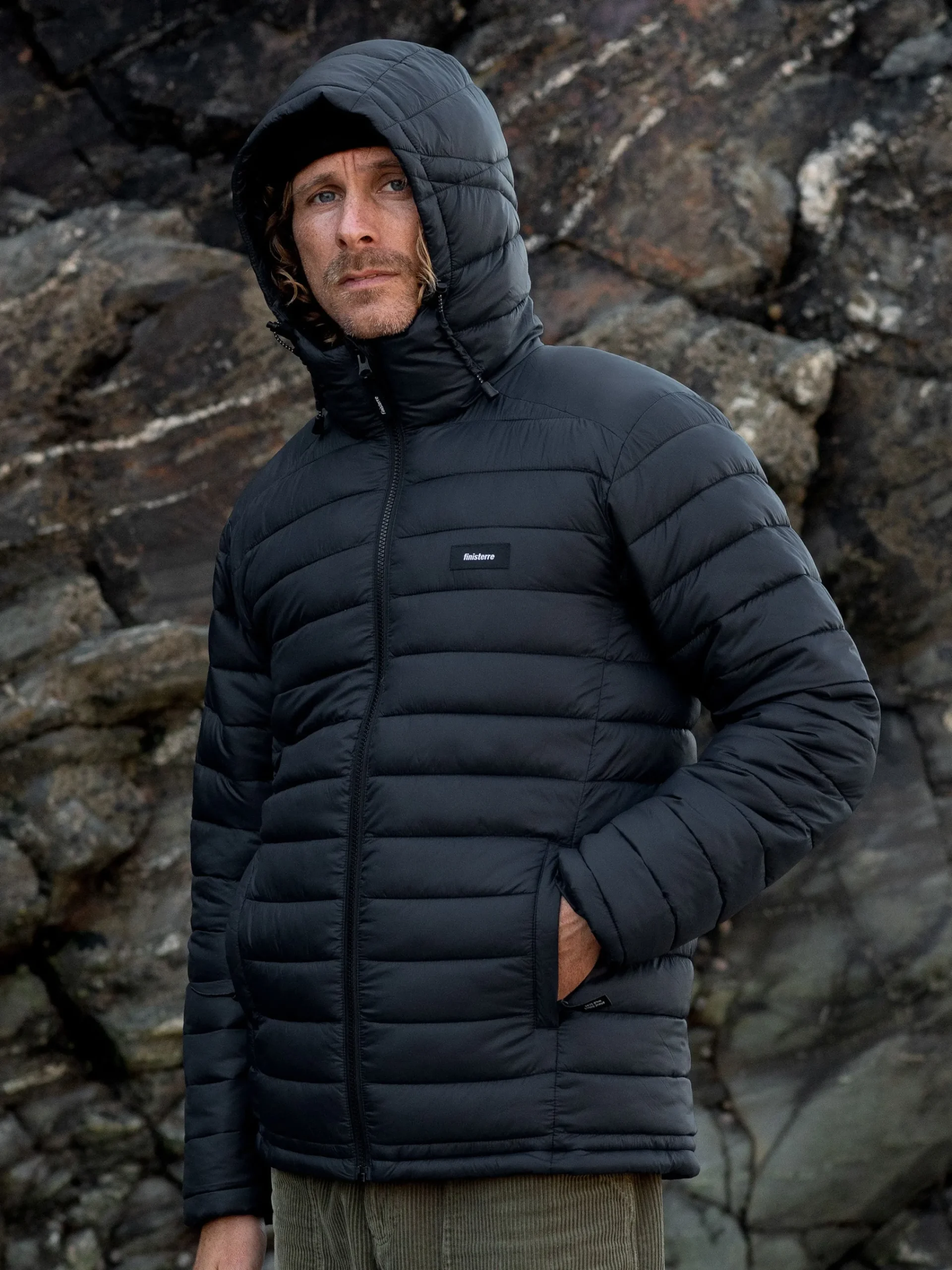 Hot Finisterre Men's Nimbus Hooded Jacket Black