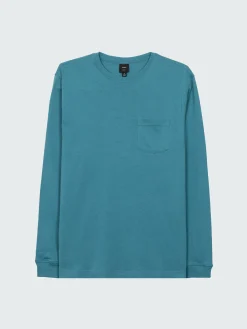 Cheap Finisterre Men's Orca Recycled Pocket Long Sleeve T-Shirt OceanStorm