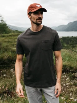 Best Sale Finisterre Men's Orca Recycled Pocket T-Shirt RavenBlack