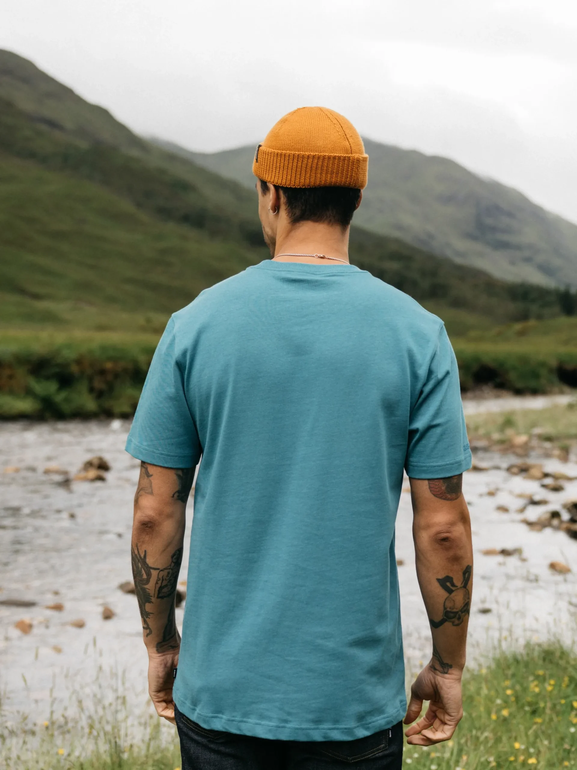 Hot Finisterre Men's Orca Recycled Pocket T-Shirt OceanStorm
