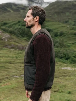 Outlet Finisterre Men's Orsik Fleece Vest RavenBlack