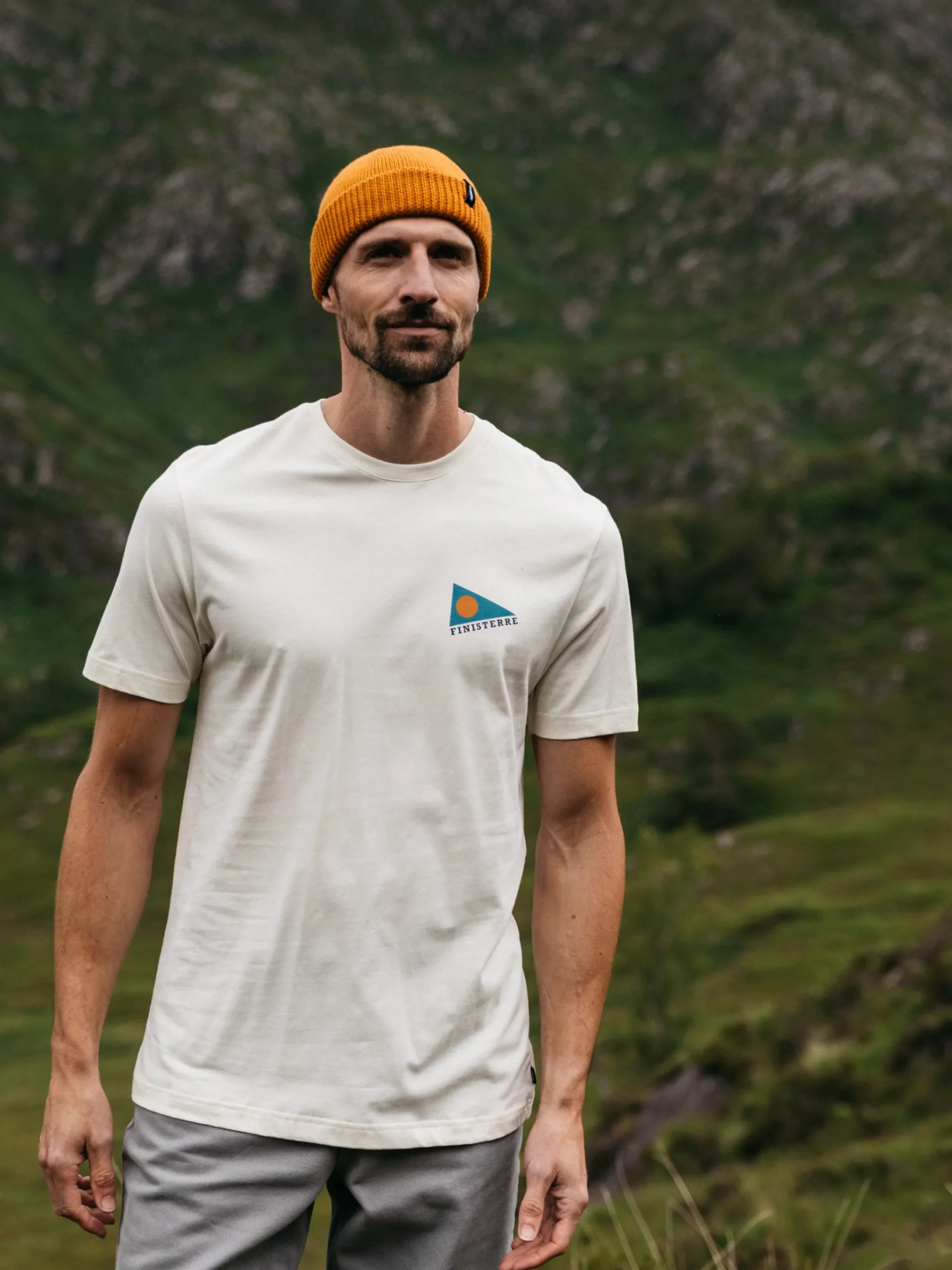 Sale Finisterre Men's Pendant T-Shirt Ecru