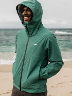 New Finisterre Men's Rainbird Waterproof Jacket PineShadow