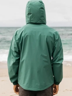 New Finisterre Men's Rainbird Waterproof Jacket PineShadow