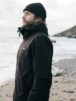 Fashion Finisterre Men's Rainbird Waterproof Jacket Black