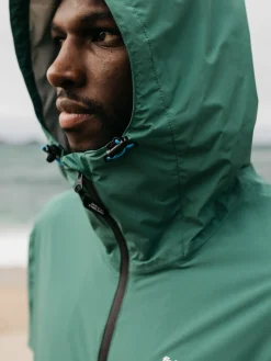 New Finisterre Men's Rainbird Waterproof Jacket PineShadow