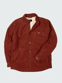 Discount Finisterre Men's Rigger Fleece Lined Jacket DarkRosewood