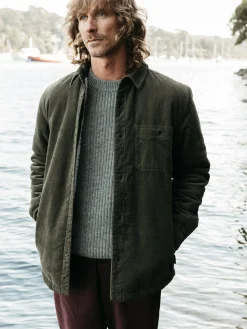 Best Sale Finisterre Men's Rigger Fleece Lined Jacket Olive