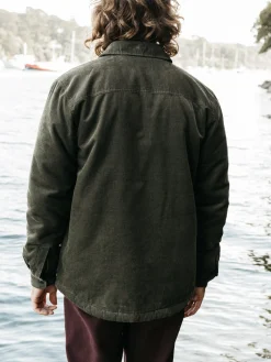 Best Sale Finisterre Men's Rigger Fleece Lined Jacket Olive