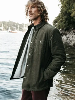 Best Sale Finisterre Men's Rigger Fleece Lined Jacket Olive