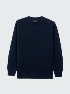 Online Finisterre Men's RNLI Polperro Sweater Navy