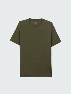 Clearance Finisterre Men's Seeker Merino T-Shirt Olive