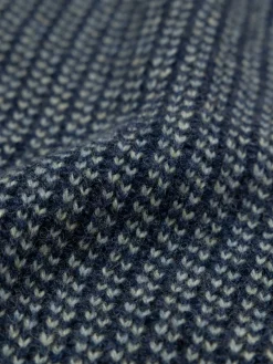 Discount Finisterre Men's Selfost Nordic Patterned Crew Sweater Navy/Sky/DarkRosewood