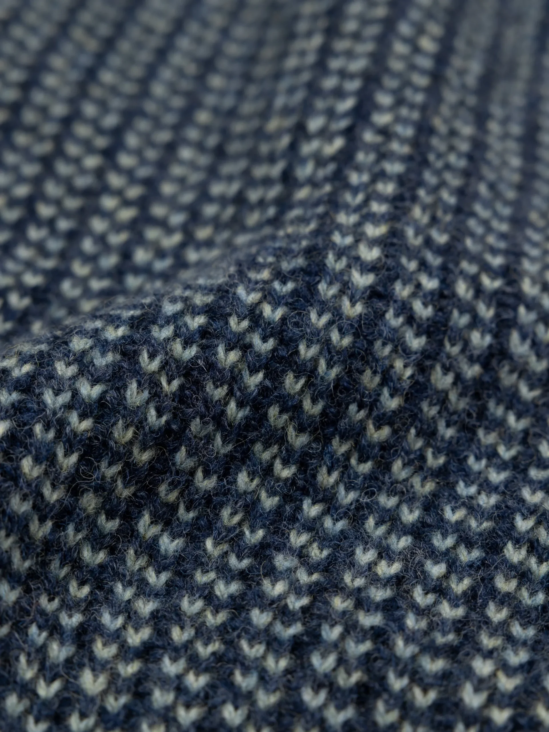 Discount Finisterre Men's Selfost Nordic Patterned Crew Sweater Navy/Sky/DarkRosewood