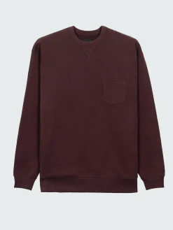 New Finisterre Men's Serpentine Sweatshirt BlackCherry