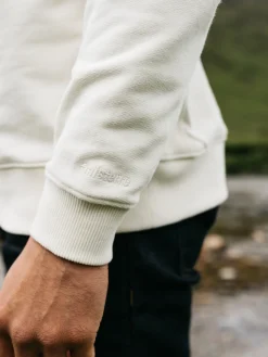Clearance Finisterre Men's Serpentine Sweatshirt Ecru