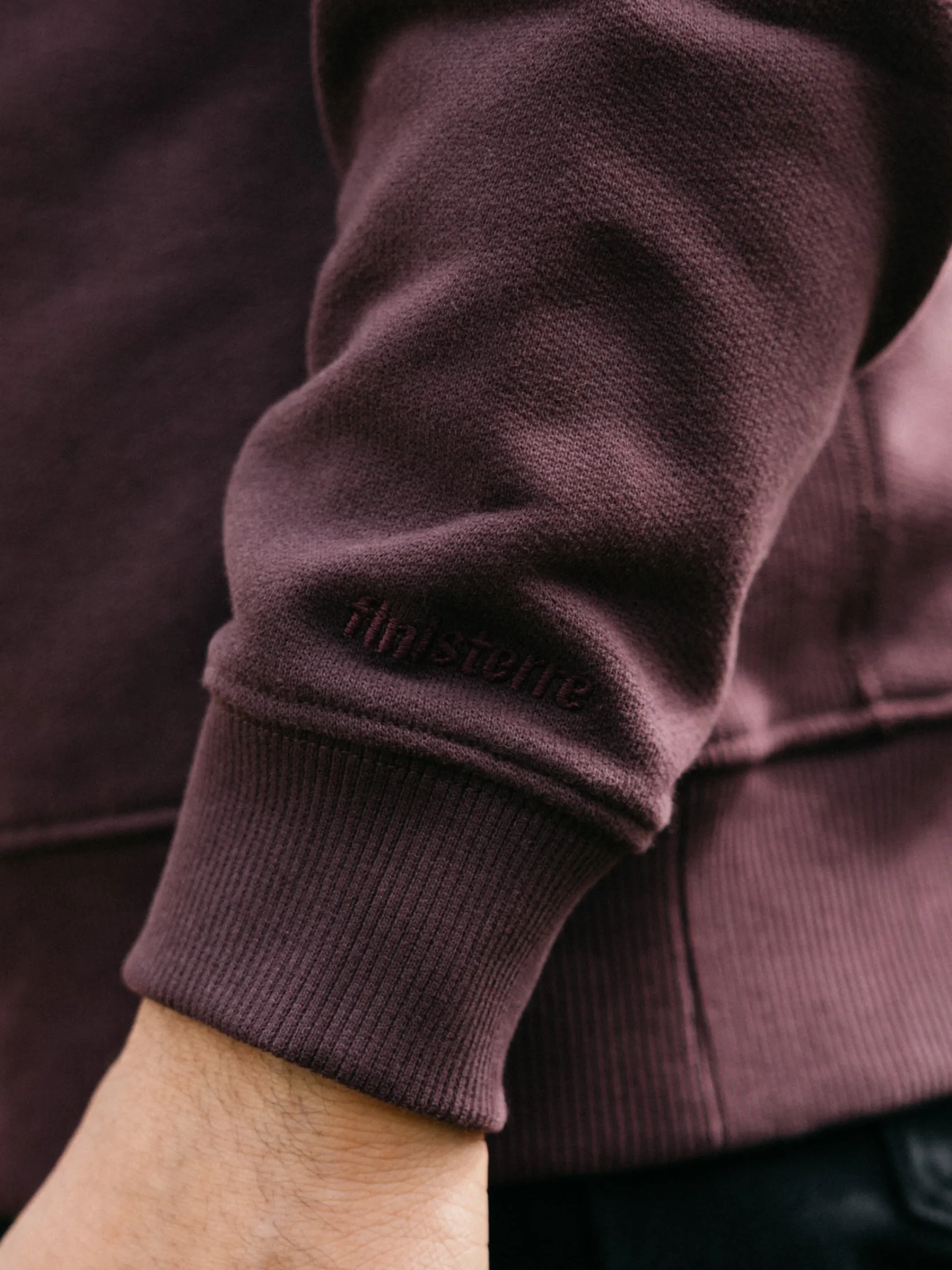 New Finisterre Men's Serpentine Sweatshirt BlackCherry