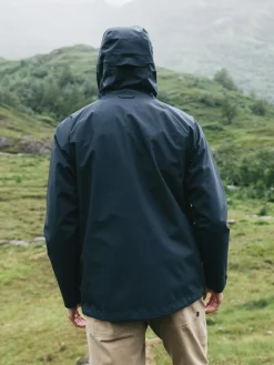 Outlet Finisterre Men's Skybird Waterproof Jacket Navy