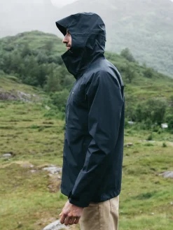 Outlet Finisterre Men's Skybird Waterproof Jacket Navy