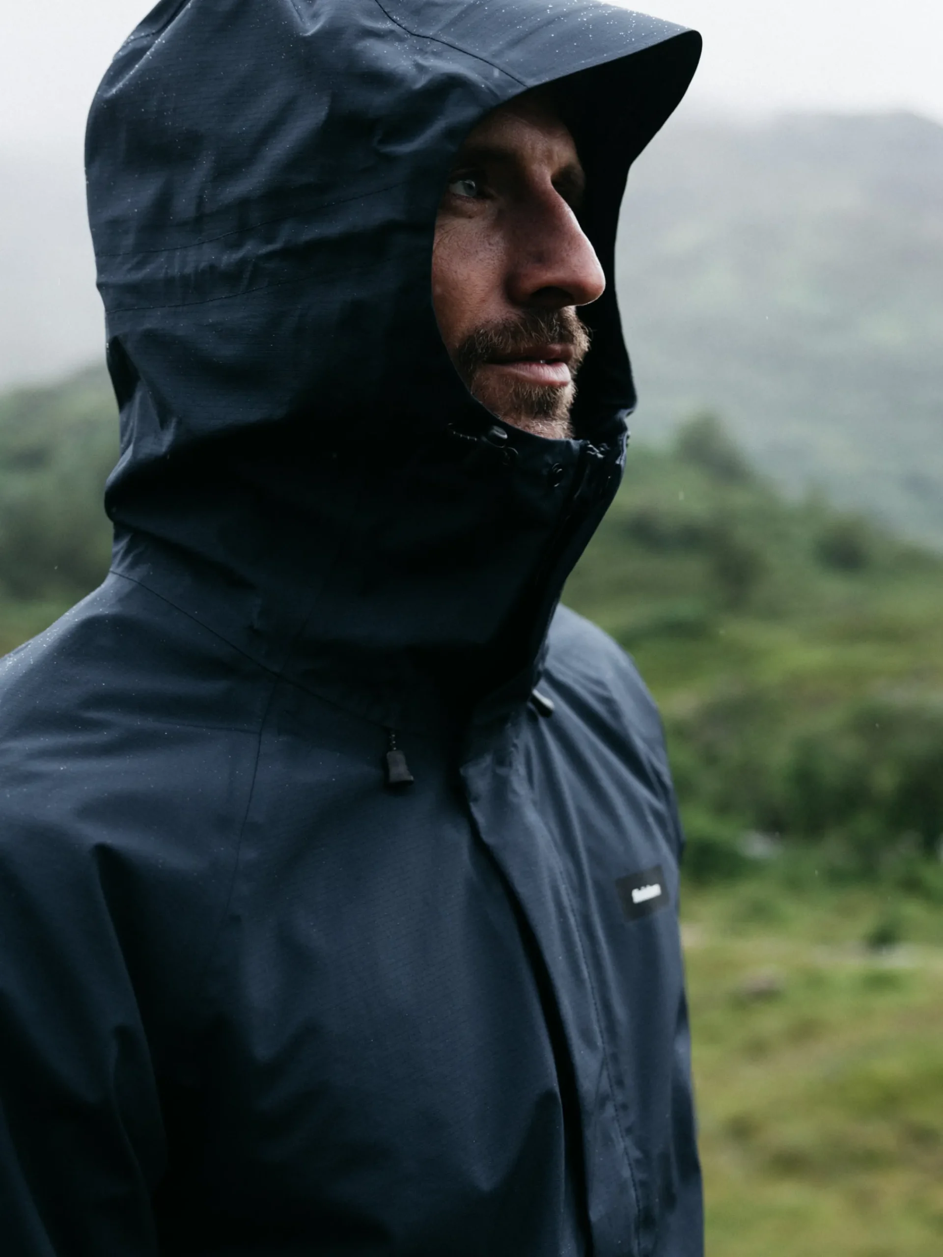 Outlet Finisterre Men's Skybird Waterproof Jacket Navy