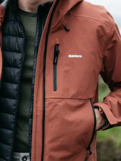 Outlet Finisterre Men's Stormbird Waterproof Jacket DarkRosewood
