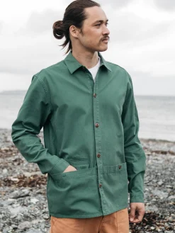 Discount Finisterre Men's Tonkin Work Shirt PineShadow