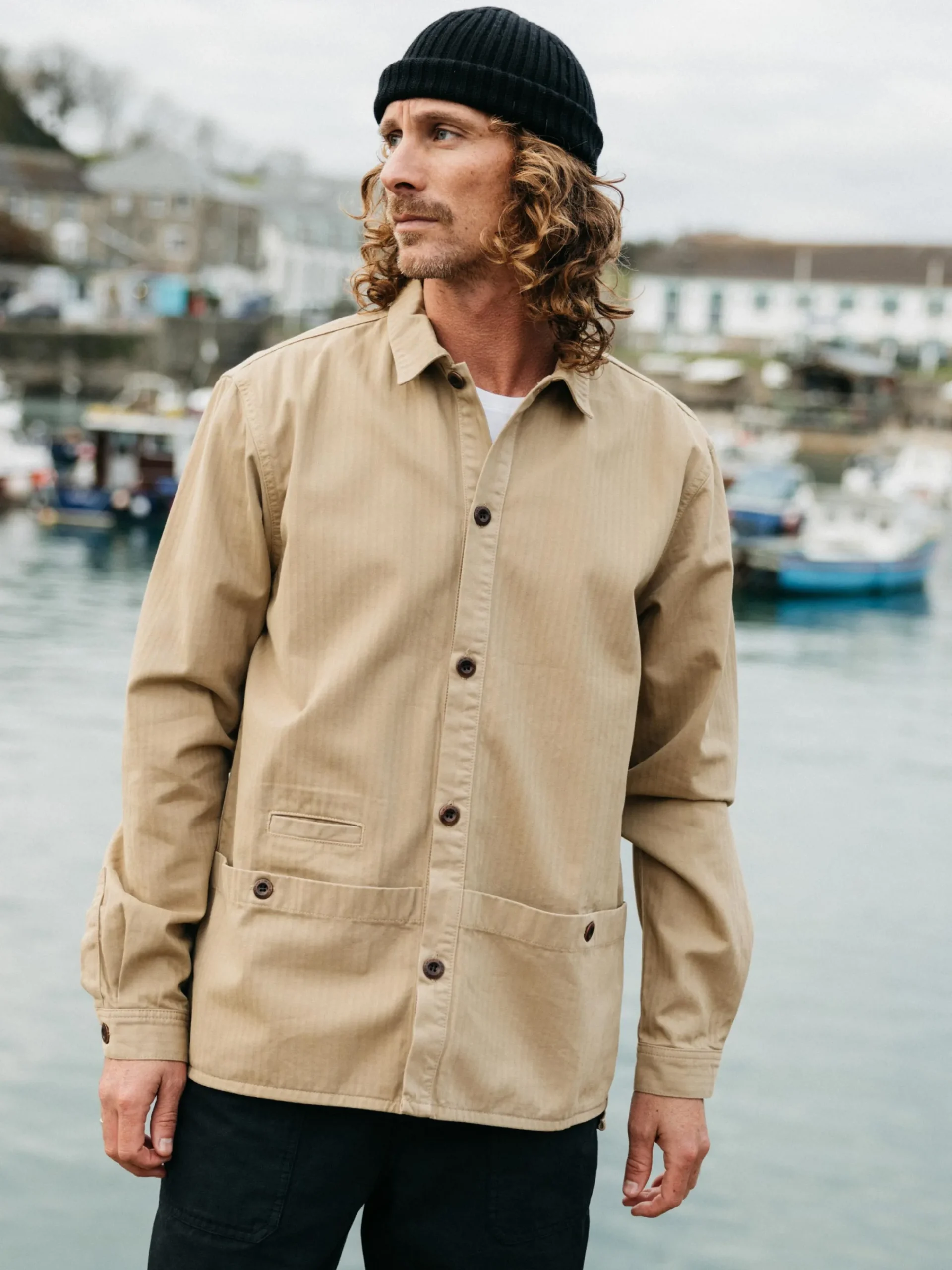 Cheap Finisterre Men's Tonkin Work Shirt Flint