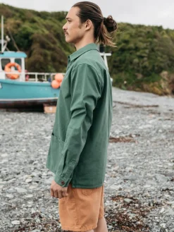 Discount Finisterre Men's Tonkin Work Shirt PineShadow