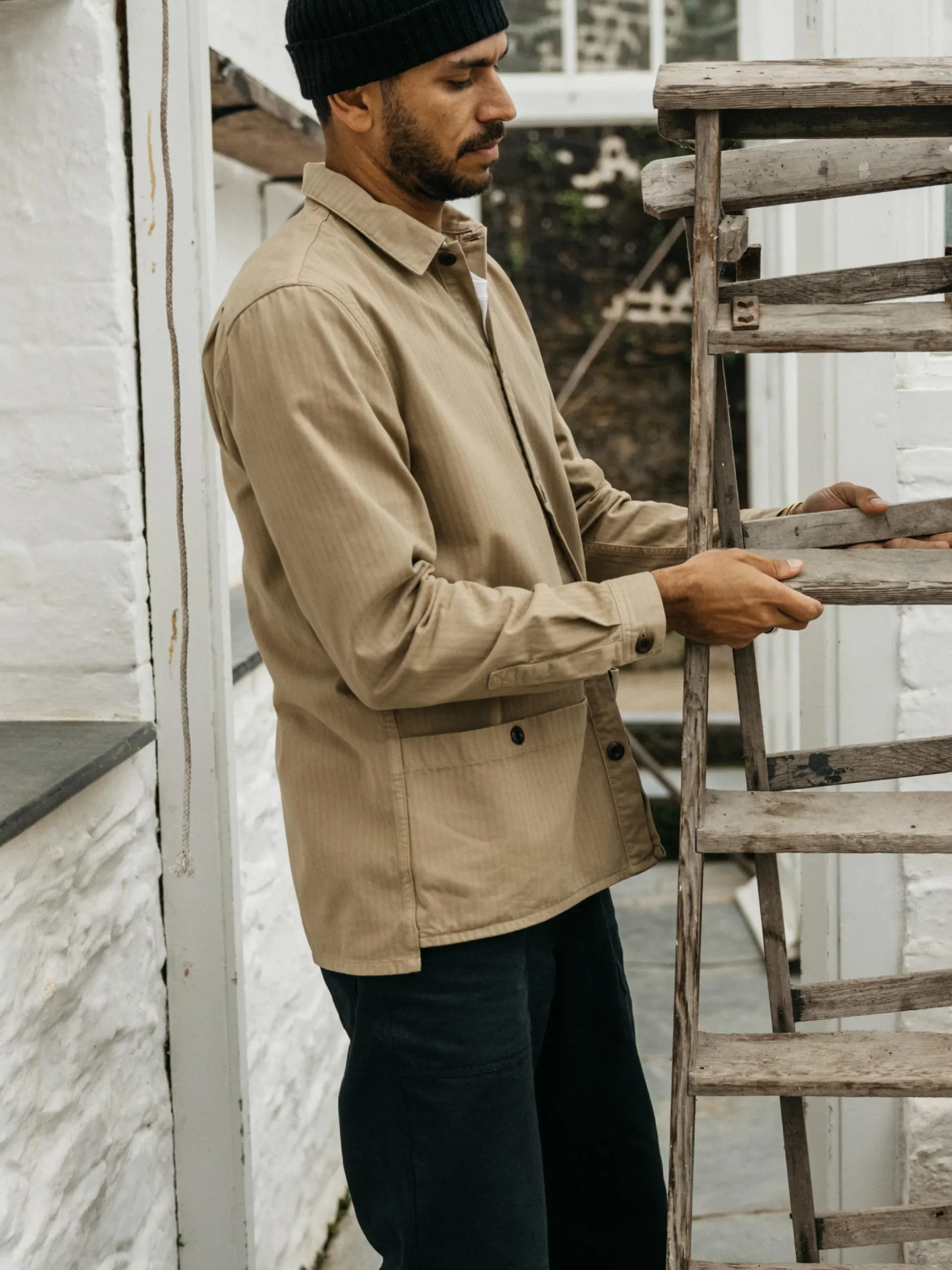 Cheap Finisterre Men's Tonkin Work Shirt Flint